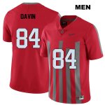 Men's NCAA Ohio State Buckeyes Brock Davin #84 College Stitched Elite Authentic Nike Red Football Jersey BB20W50DT